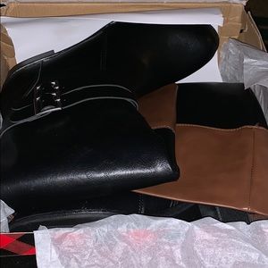 Knee high boots, wide calf boot